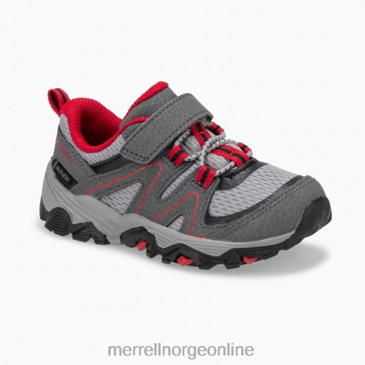 Merrell barn 004LV1348 trail quest jr. (ml263182) sko grå/rød/svart