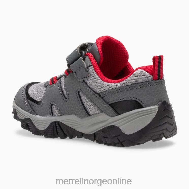 Merrell barn 004LV1348 trail quest jr. (ml263182) sko grå/rød/svart
