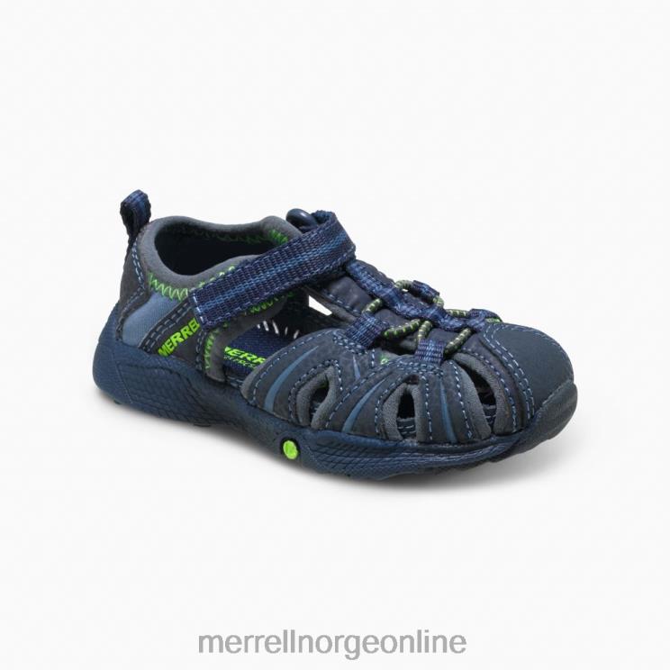Merrell barn 004LV1407 hydro jr. sandal (mt53375) sko marine/grønn