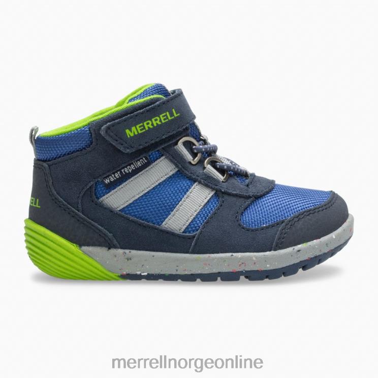 Merrell barn 004LV1459 bare steps ridge jr hiker (ml262608) sko marine/grønn