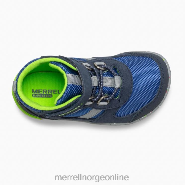 Merrell barn 004LV1459 bare steps ridge jr hiker (ml262608) sko marine/grønn
