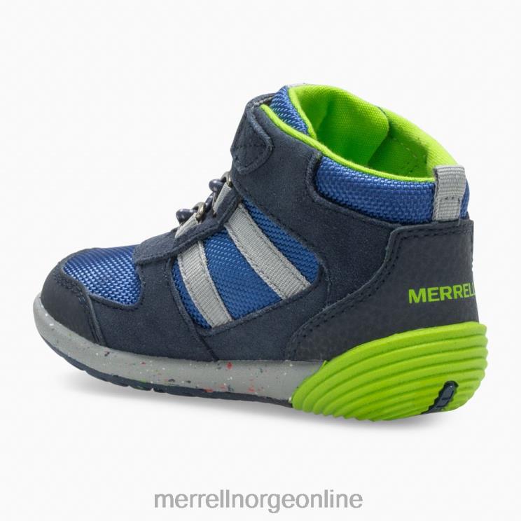 Merrell barn 004LV1459 bare steps ridge jr hiker (ml262608) sko marine/grønn