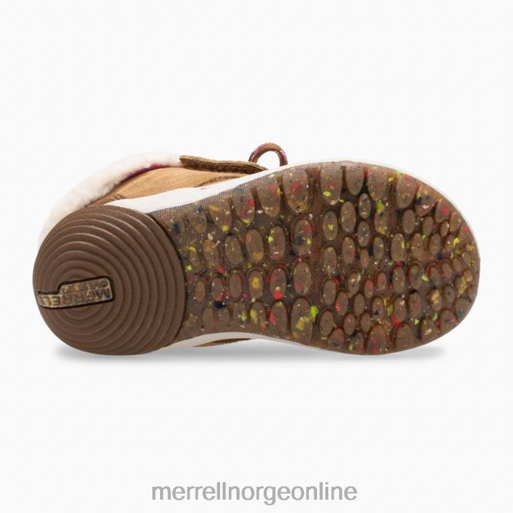 Merrell barn 004LV1468 bare steps kakao jr. oppstart (ml163228) sko kastanje semsket skinn