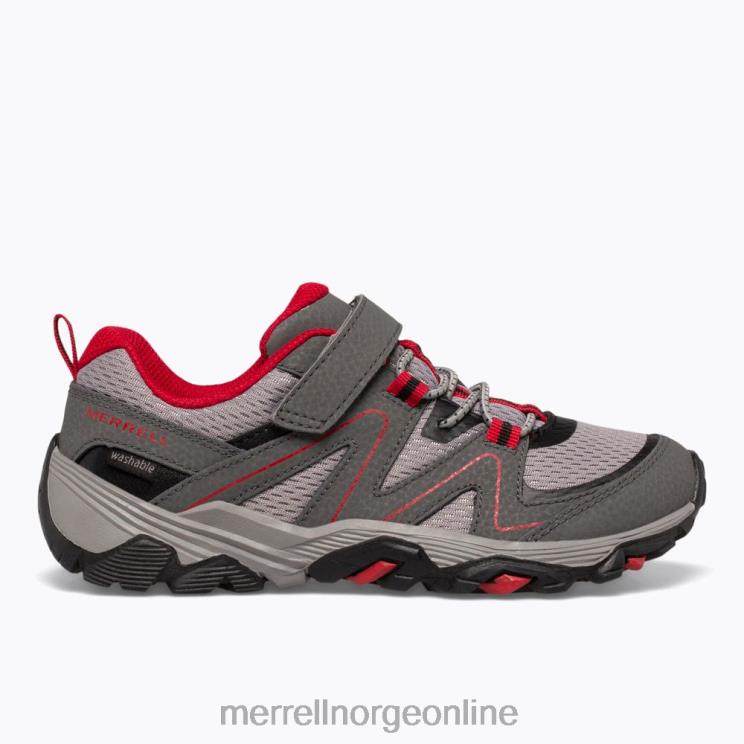 Merrell barn 004LV1351 trail quest (mk263181) sko grå/rød/svart