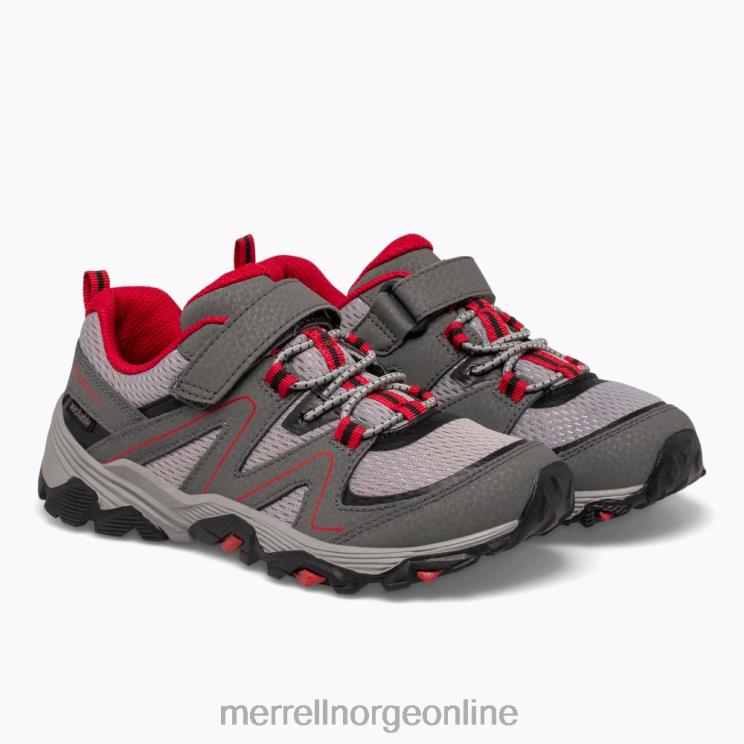 Merrell barn 004LV1351 trail quest (mk263181) sko grå/rød/svart