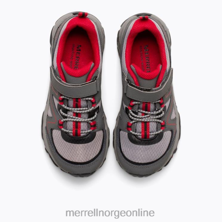 Merrell barn 004LV1351 trail quest (mk263181) sko grå/rød/svart