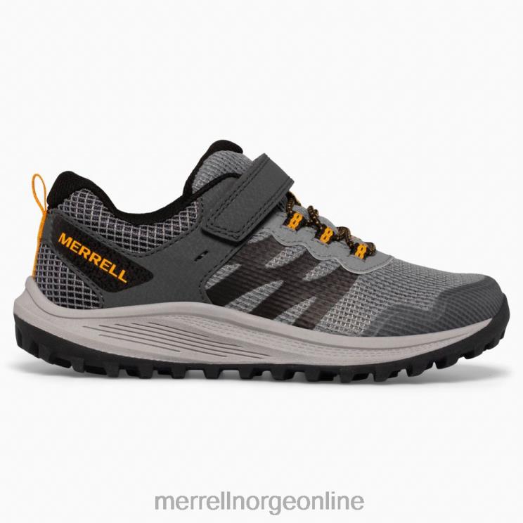 Merrell barn 004LV1356 nova 3 joggesko (mk266785) sko grå/oransje