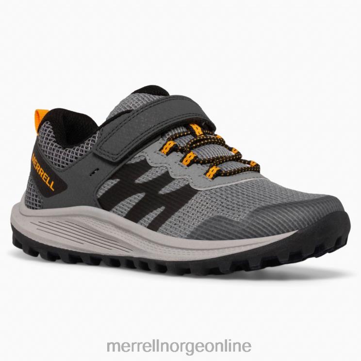 Merrell barn 004LV1356 nova 3 joggesko (mk266785) sko grå/oransje