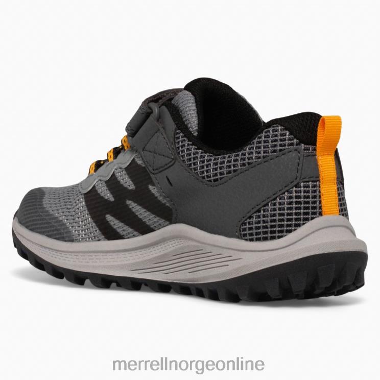 Merrell barn 004LV1356 nova 3 joggesko (mk266785) sko grå/oransje