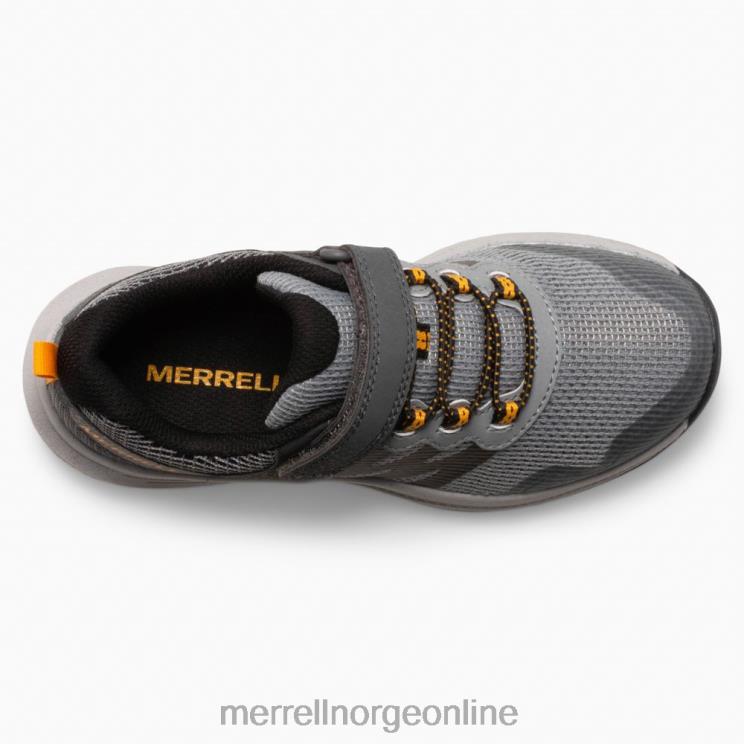 Merrell barn 004LV1356 nova 3 joggesko (mk266785) sko grå/oransje