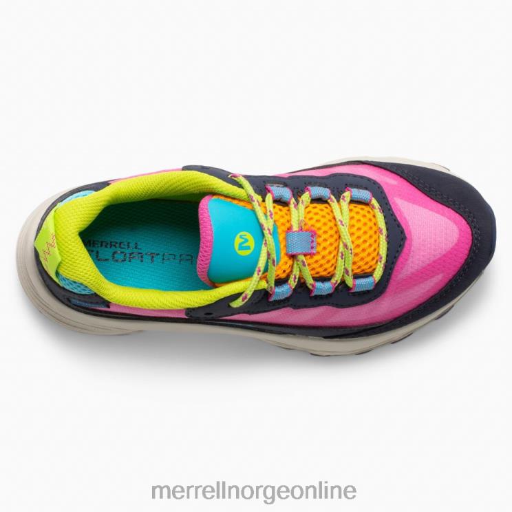 Merrell barn 004LV1371 moab hastighet lav vanntett (mk166215) sko marine/fler