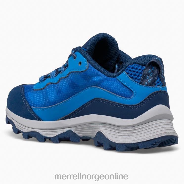 Merrell barn 004LV1374 moab hastighet lav vanntett (mk265940) sko blå
