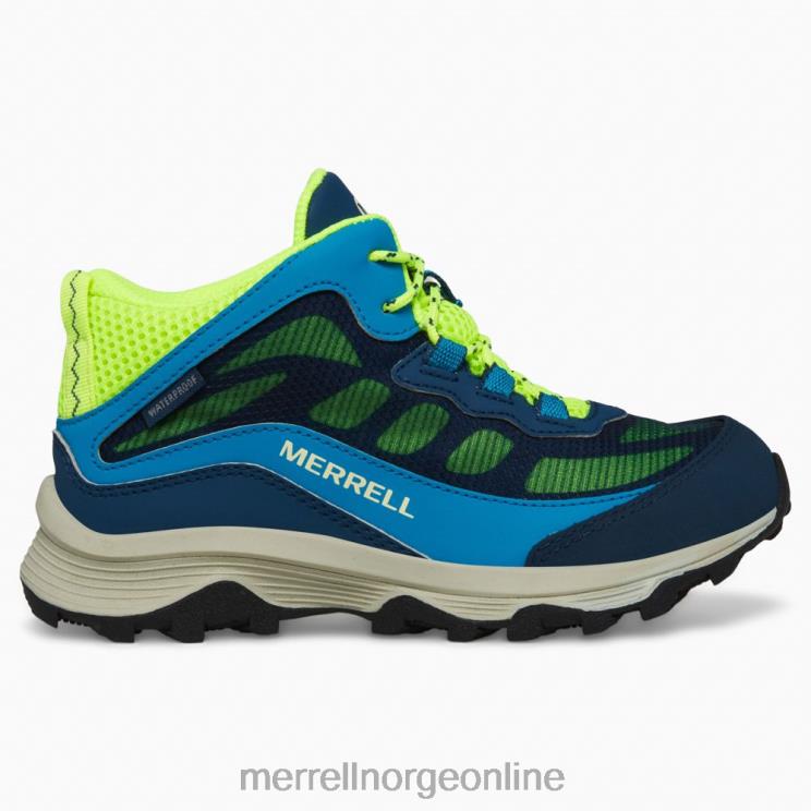 Merrell barn 004LV1380 moab speed mid vanntett (mk266776) sko marine/hei nemlig