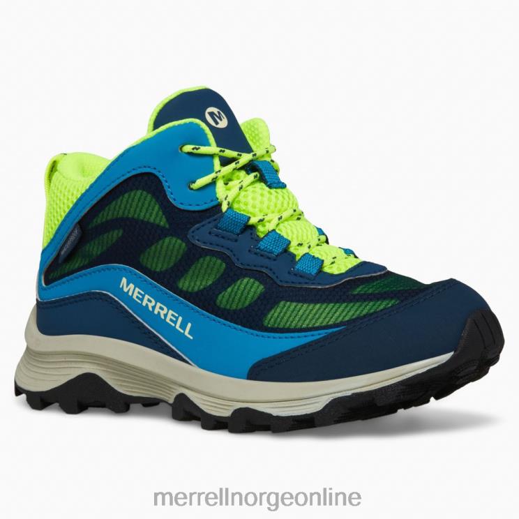 Merrell barn 004LV1380 moab speed mid vanntett (mk266776) sko marine/hei nemlig