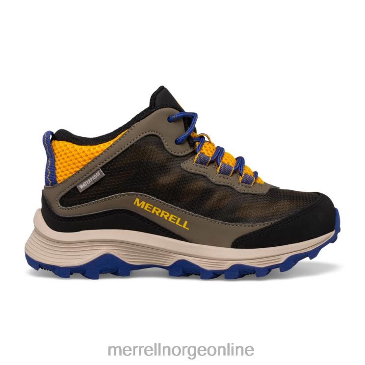 Merrell barn 004LV1381 moab speed mid vanntett (mk266263) sko kobolt/gull