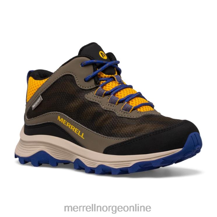 Merrell barn 004LV1381 moab speed mid vanntett (mk266263) sko kobolt/gull