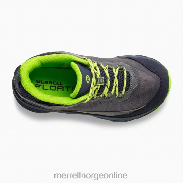Merrell barn 004LV1383 moab speed mid vanntett (mk265212) sko marine/grå/lime