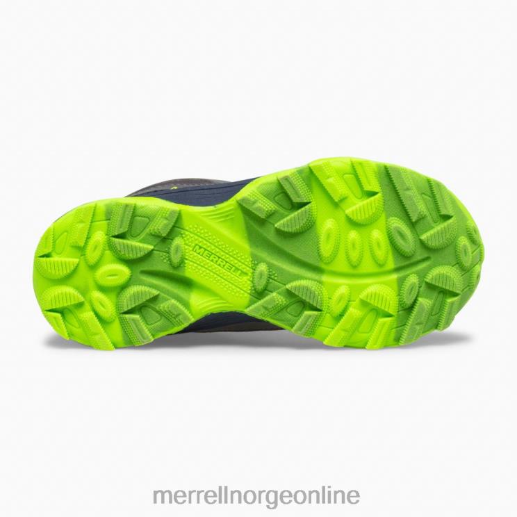 Merrell barn 004LV1383 moab speed mid vanntett (mk265212) sko marine/grå/lime