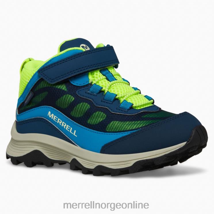 Merrell barn 004LV1384 moab speed mid a/c vanntett (mk267121) sko marine/hei nemlig