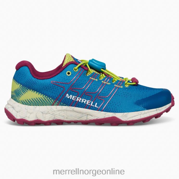 Merrell barn 004LV1389 moab flight low a/c (mk167108) sko blågrønn/lime/fuchsia