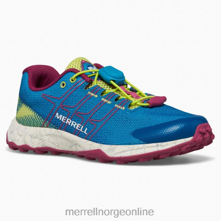 Merrell barn 004LV1389 moab flight low a/c (mk167108) sko blågrønn/lime/fuchsia