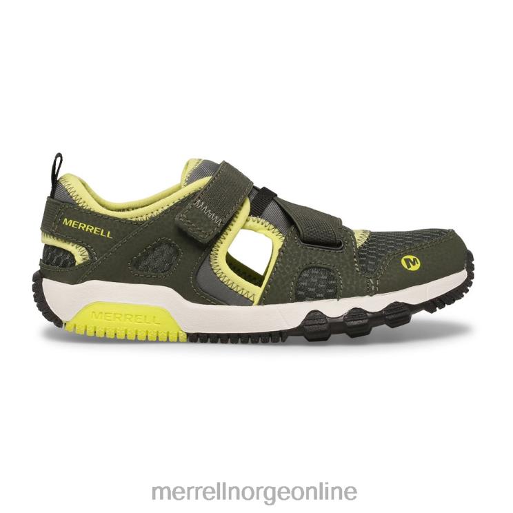 Merrell barn 004LV1501 hydro free roam monarch sandal (mk265670k) sko oliven/lime