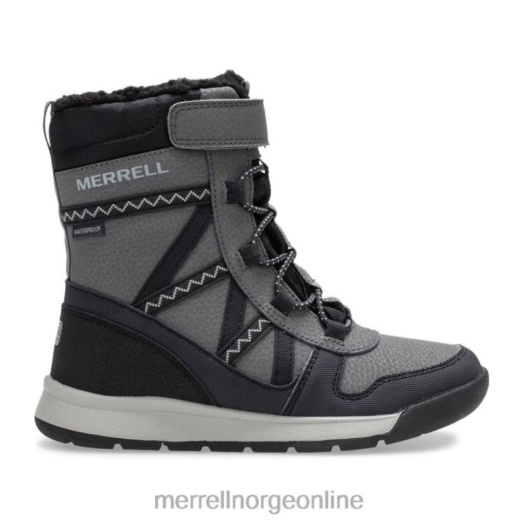 Merrell barn 004LV1507 snow crush 2.0 vanntett støvel (mk263125k) sko svart/grå