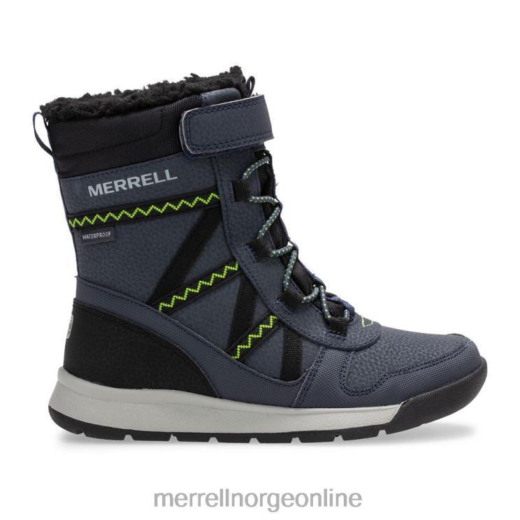 Merrell barn 004LV1508 snow crush 2.0 vanntett støvel (mk263127k) sko marine/lime