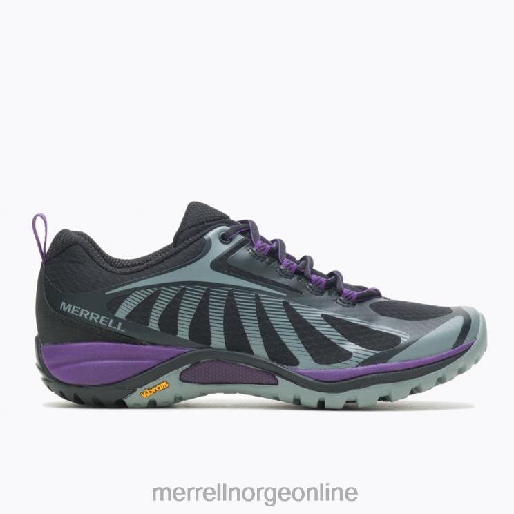 Merrell kvinner 004LV1069 sirene kant 3 bred bredde (j034438w) sko svart/acai