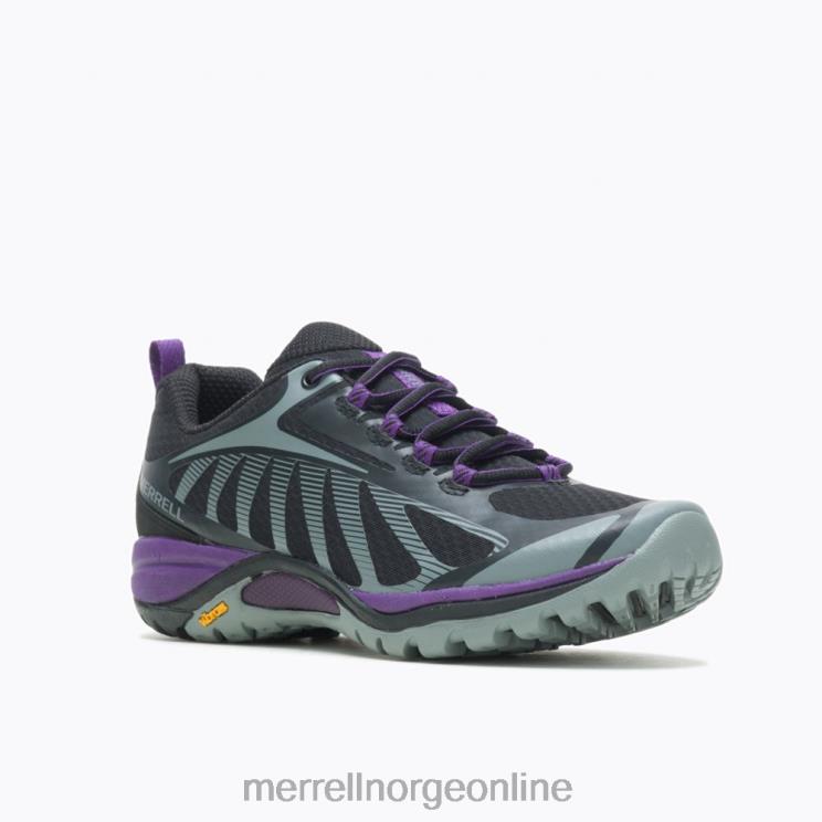 Merrell kvinner 004LV1069 sirene kant 3 bred bredde (j034438w) sko svart/acai