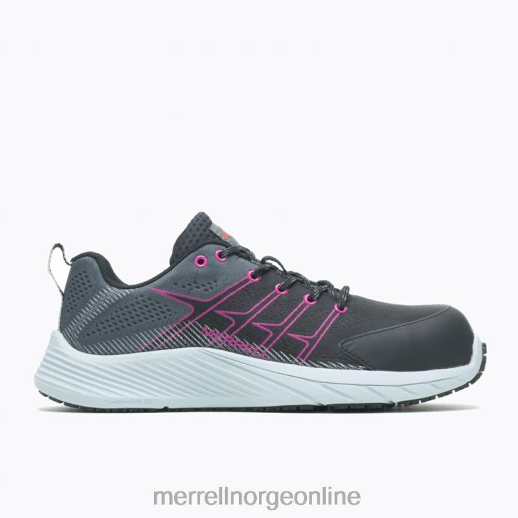 Merrell kvinner 004LV1237 moab flight karbonfiber (j005174) sko svart/fuchsia