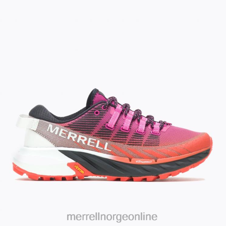 Merrell kvinner 004LV925 agility peak 4 (j067524) sko fuchsia/mandarin