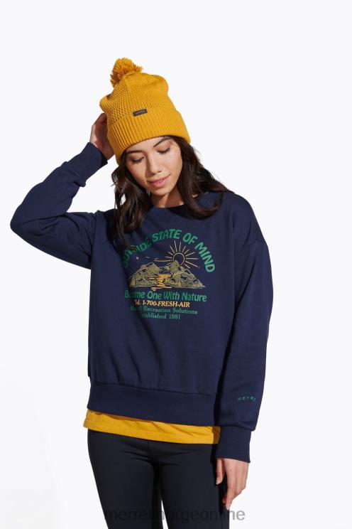 Merrell kvinner 004LV1153 utvendig sinnstilstand mannskap (jwf26634-353) klær marinen