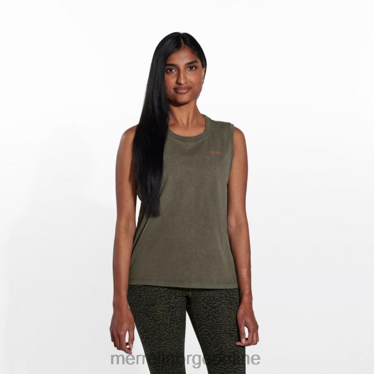 Merrell kvinner 004LV1311 solbakt tank (jws26406-326) klær støvete oliven