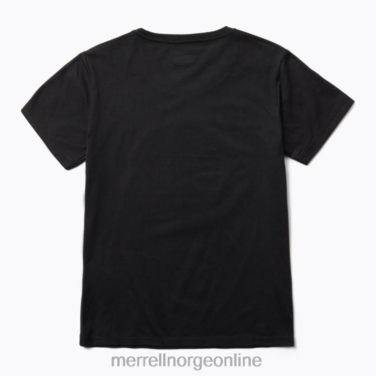 Unlikely Hikers X Merrell kvinner 004LV1267 kortermet t-skjorte (jws26683-010) klær svart