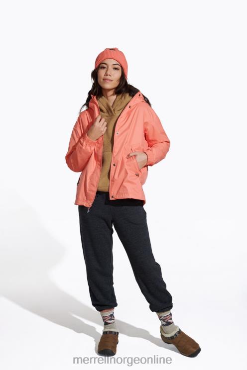 Merrell kvinner 004LV1202 fallon regnjakke (jws26353-628) klær fersken ekko