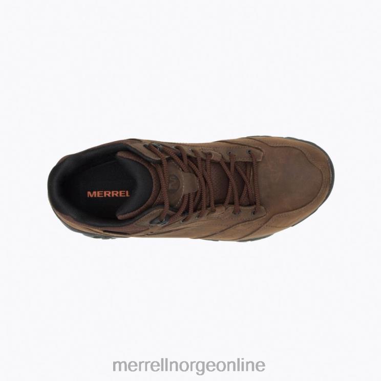 Merrell menn 004LV326 moab adventure mid vanntett bred bredde (j91819w) sko mørk jord