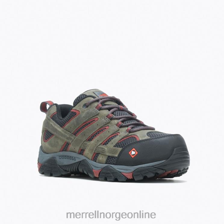 Merrell menn 004LV370 moab vertex vent comp toe arbeidssko (j11121) sko tinn