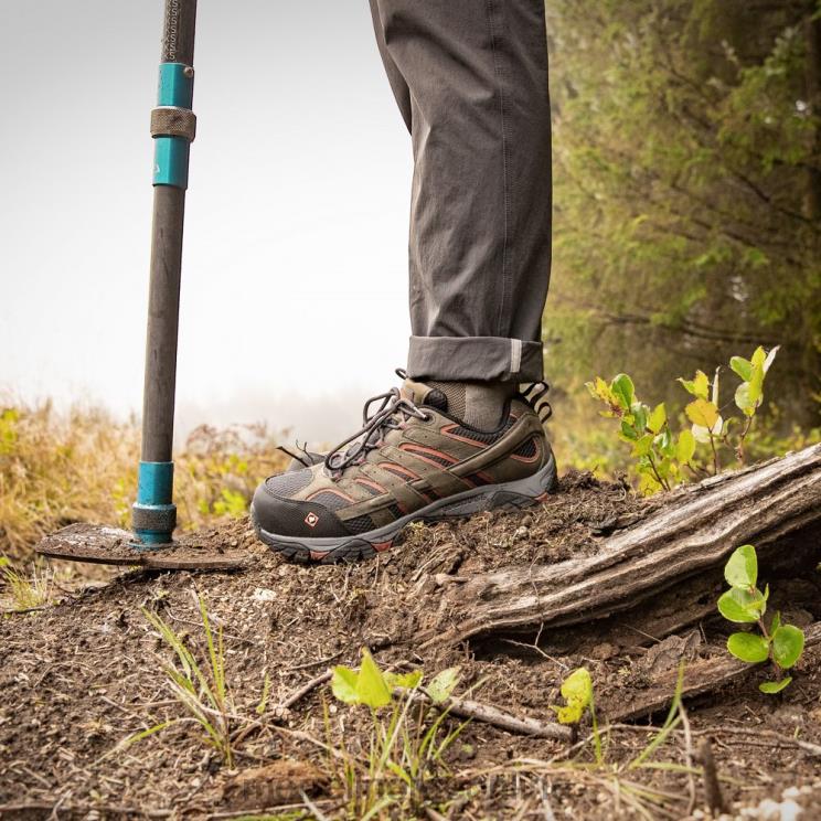 Merrell menn 004LV370 moab vertex vent comp toe arbeidssko (j11121) sko tinn