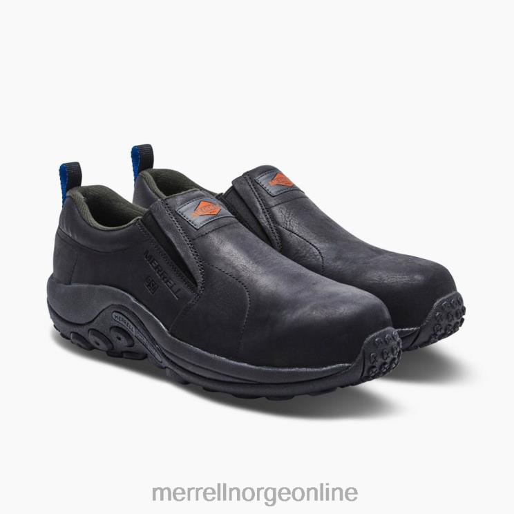 Merrell menn 004LV453 jungle moc leather comp toe sd+ arbeidssko bred bredde (j099379w) sko svart