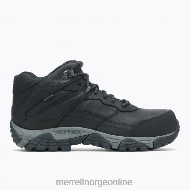 Merrell menn 004LV495 moab adventure mid vanntett karbonfiber bred bredde (j004631w) sko svart