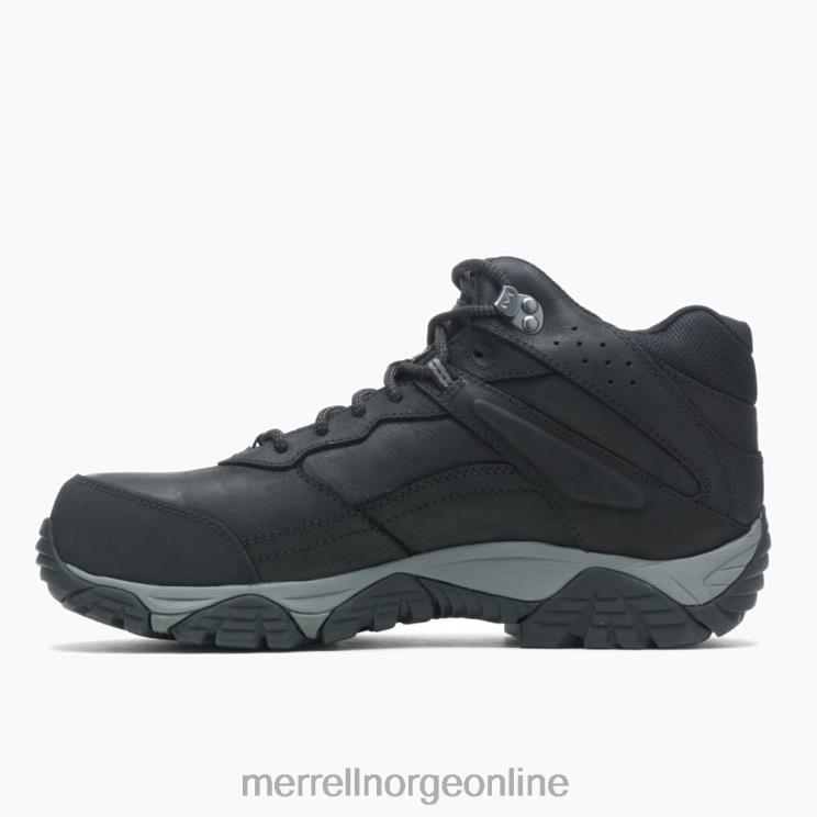 Merrell menn 004LV495 moab adventure mid vanntett karbonfiber bred bredde (j004631w) sko svart