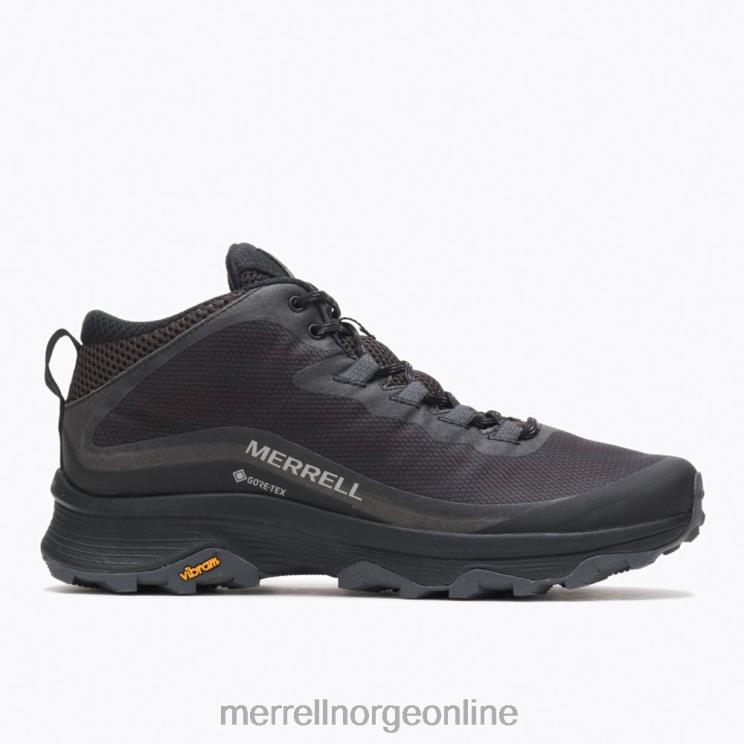 Merrell menn 004LV190 moab speed mid gore-tex (j067075) sko svart/asfalt