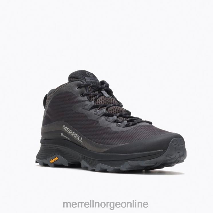 Merrell menn 004LV190 moab speed mid gore-tex (j067075) sko svart/asfalt