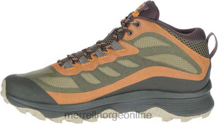 Merrell menn 004LV354 moab hastighet mid gore-tex bred bredde (j135411w) sko lav