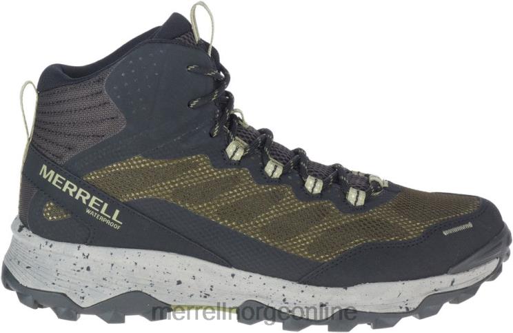 Merrell menn 004LV780 speed strike mid vanntett (j066879) sko oliven