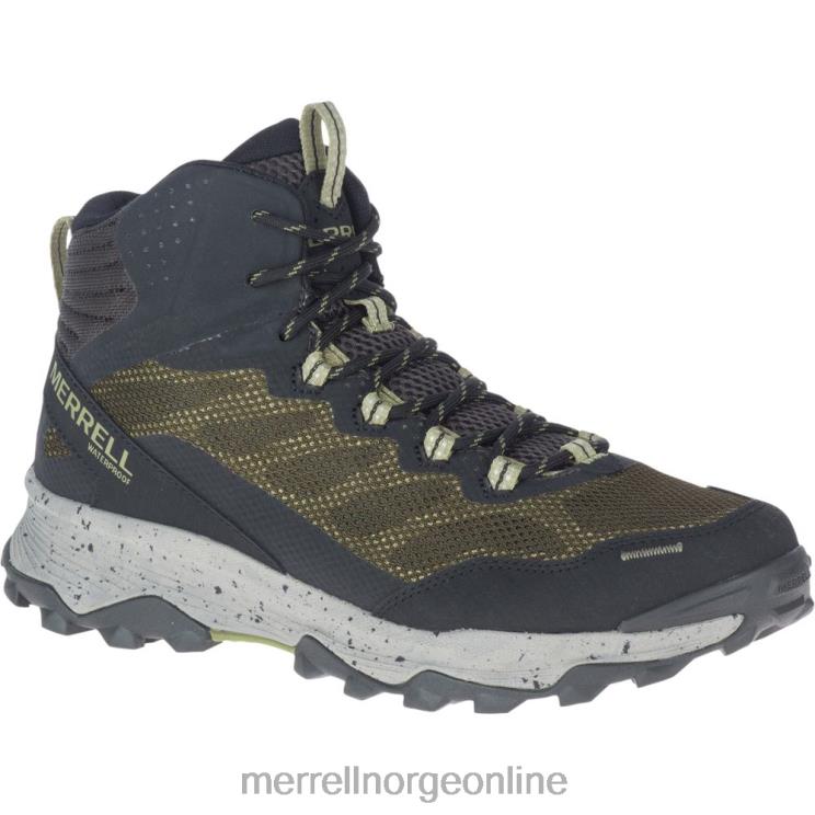 Merrell menn 004LV780 speed strike mid vanntett (j066879) sko oliven