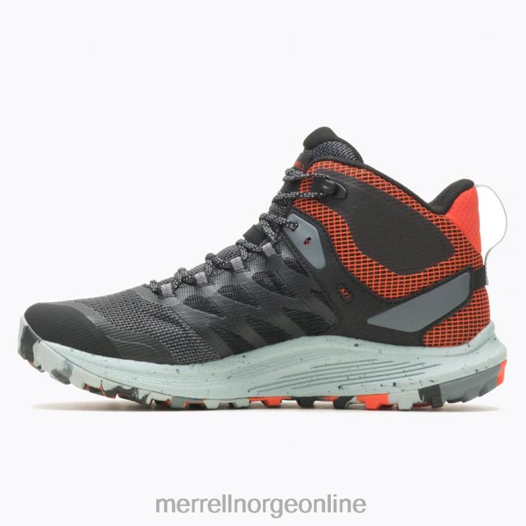 Merrell menn 004LV42 nova 3 mid gore-tex (j067615) sko svart/mandarin