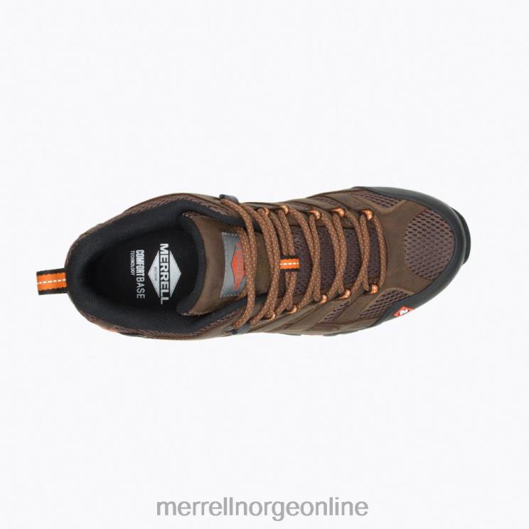 Merrell menn 004LV389 moab vertex mid vanntett sr arbeidsstøvel bred bredde (j31239w) sko leire