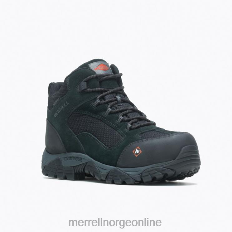 Merrell menn 004LV433 moab onset mid vanntett komp tå arbeidsstøvel (j099509) sko svart